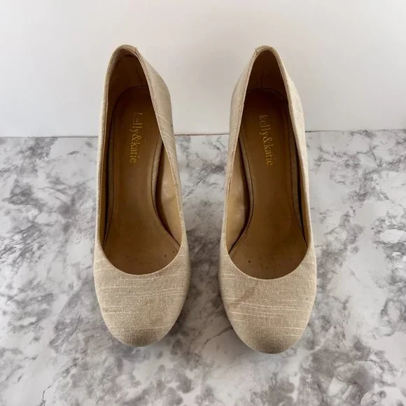 Kelly & Katie Women's Isabel Linen Pump Size 9.5 - Picture 5 of 11